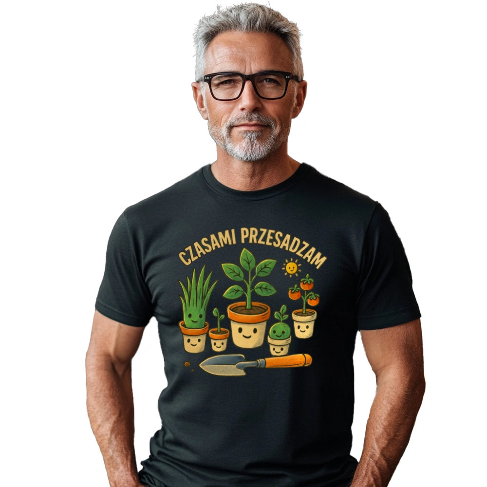 Czasami przesadzam - Męska Koszulka Czarna