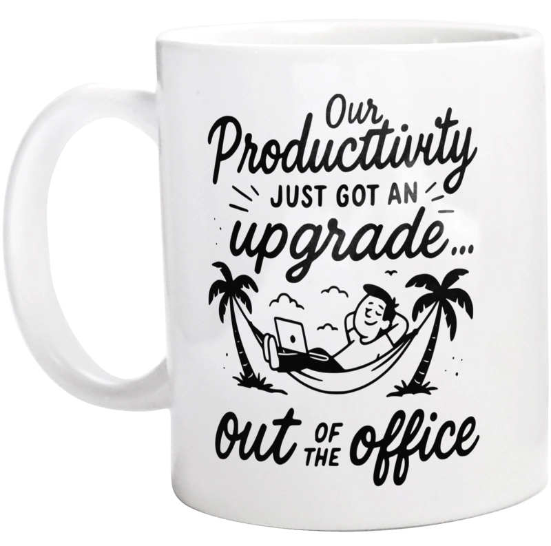 Our productivity just got an upgrade... out of the office - Kubek Biały