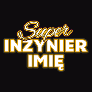 Super Inżynier - Męska Koszulka Czarna