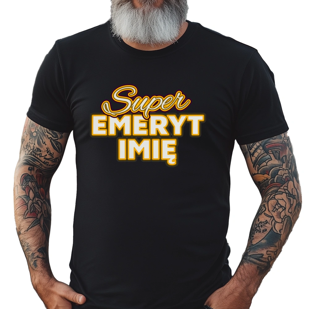 Super Emeryt - Męska Koszulka Czarna